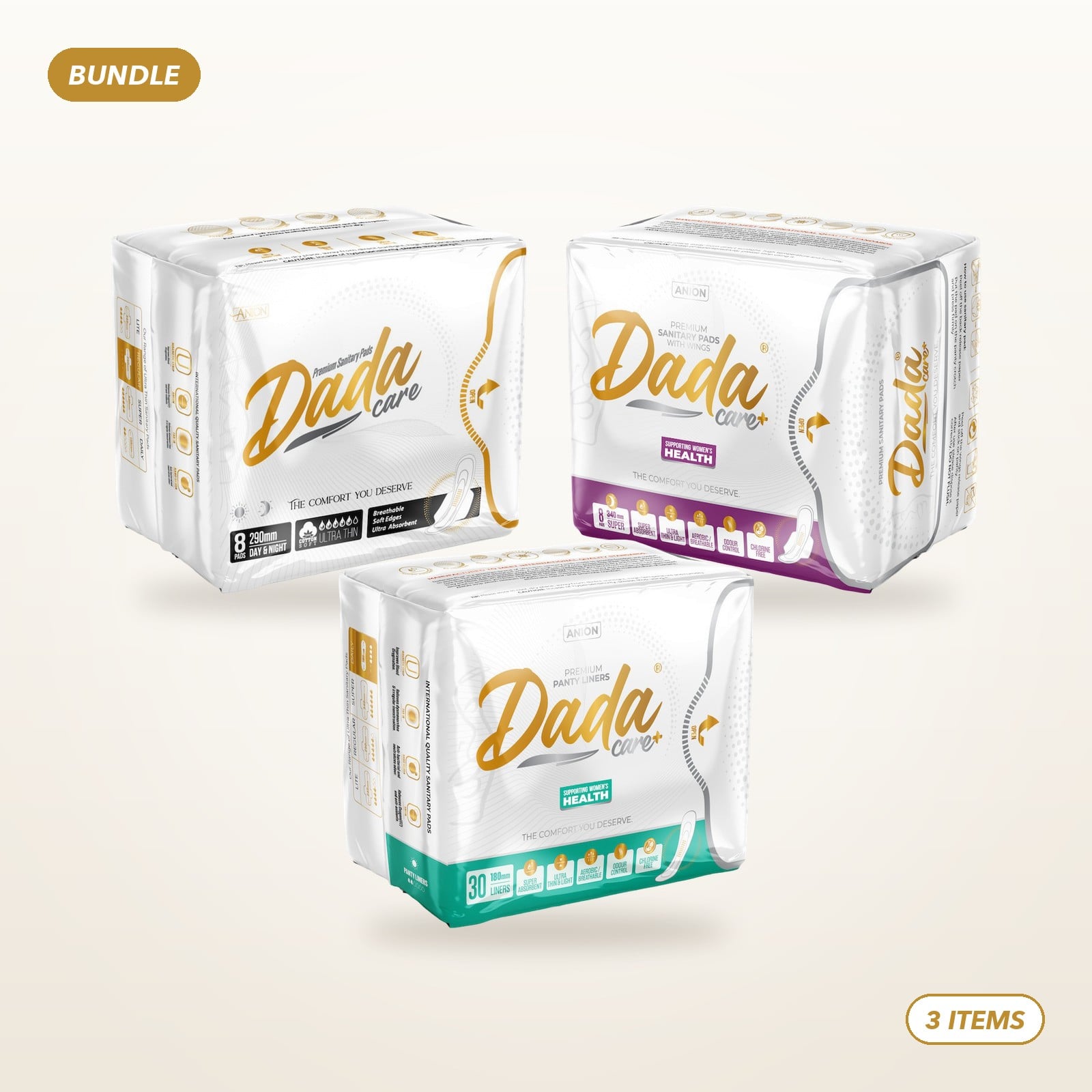 Dadacare Plus Cycle Care Trio bundle