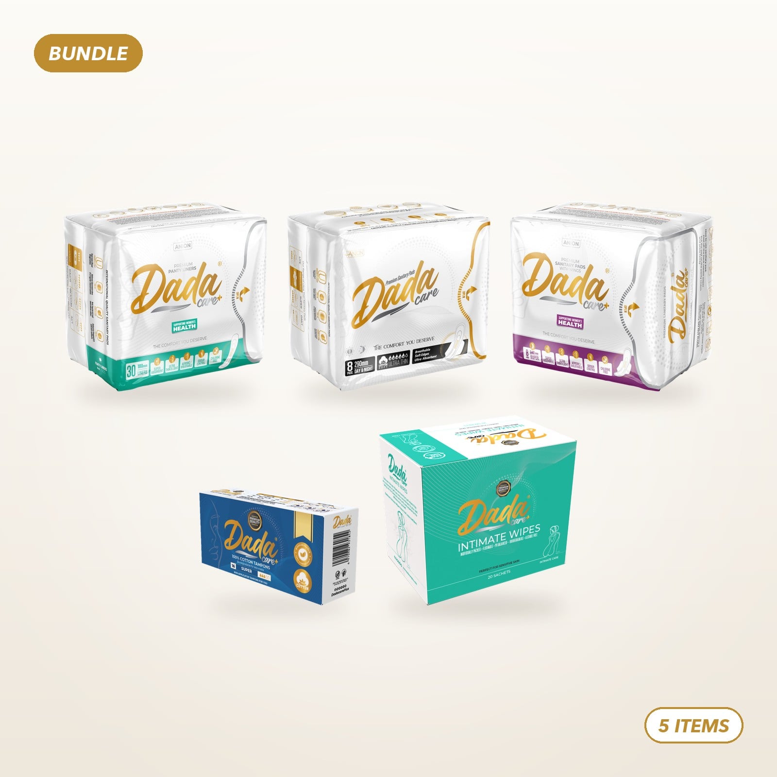 Dadacare Plus Period Freedom Kit bundle
